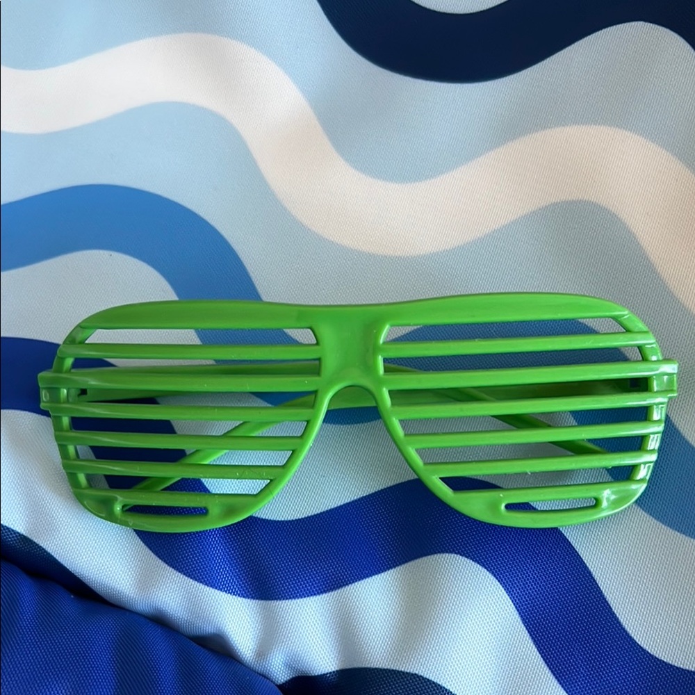 Green Shutter Shades Sunglasses